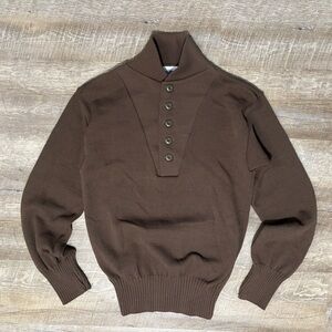 DSCP Garrison Collection Submarine Sweater Men's L 42-44 Brown Vintage Military